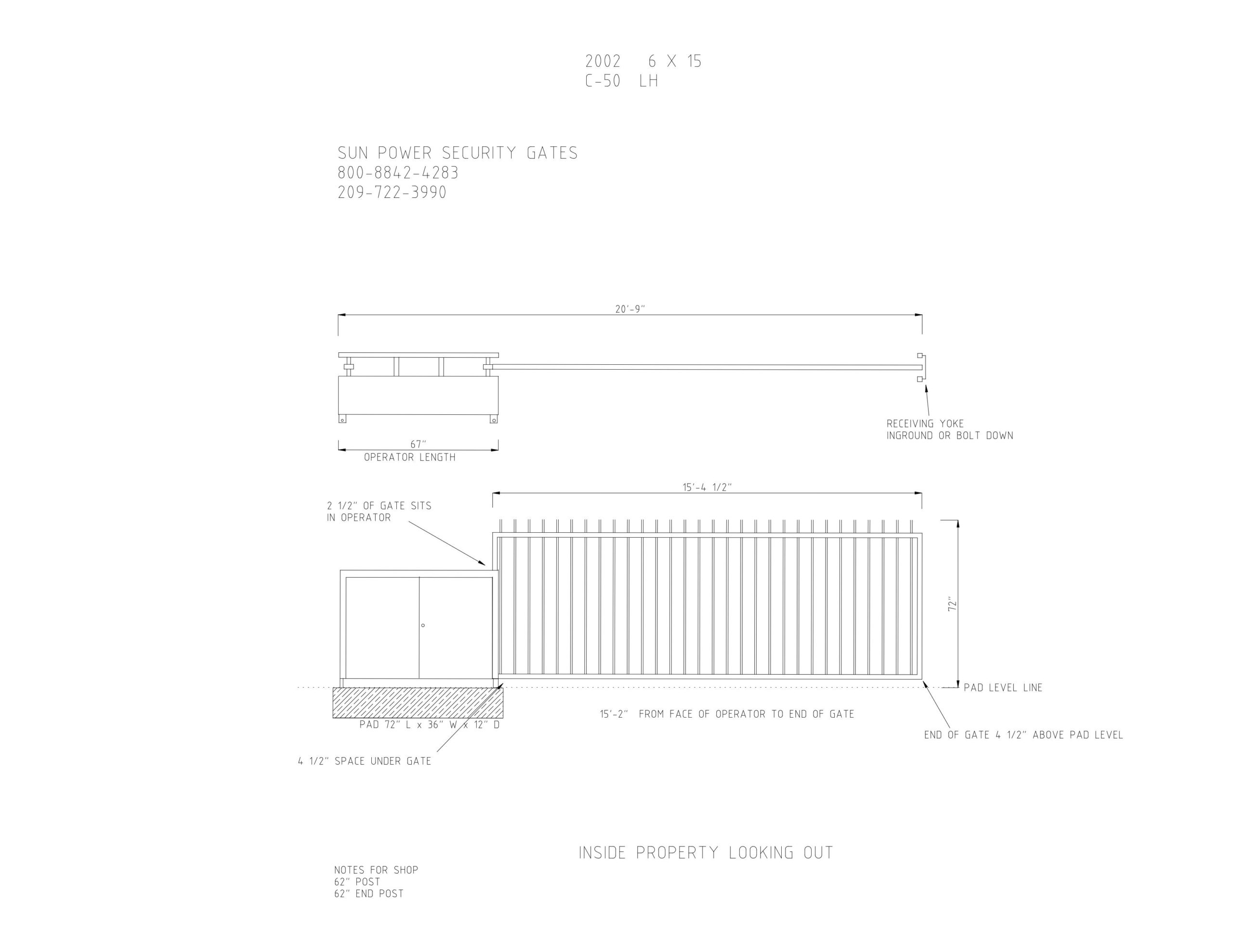 2002 15 FT X 6 FT LH